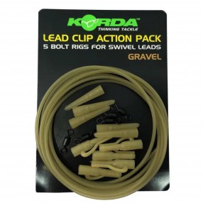 Zestaw Korda Lead Clip Action Pack Gravel