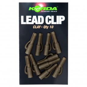 Klipsy Do Ciężarków Korda Lead Clips - Clay