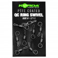 Krętliki Z Agrafką Korda PTFE QC Ring Swivel - 8