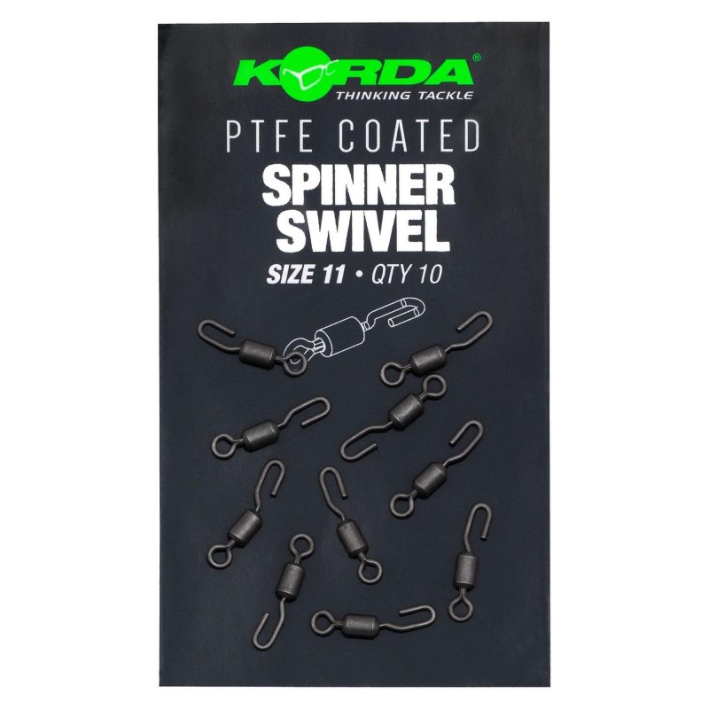 Krętliki Korda PTFE Coated Spinner Swivel - 11