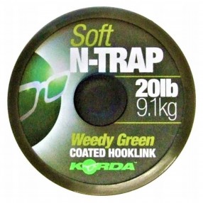 Plecionka Korda Semi-Stiff N-Trap Weedy Green Coated 15lb 20m