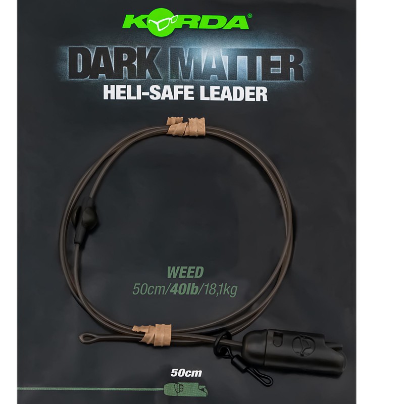 Zestaw Helikopterowy Korda Dark Matter Leader Heli Safe Weed 40lb 50cm