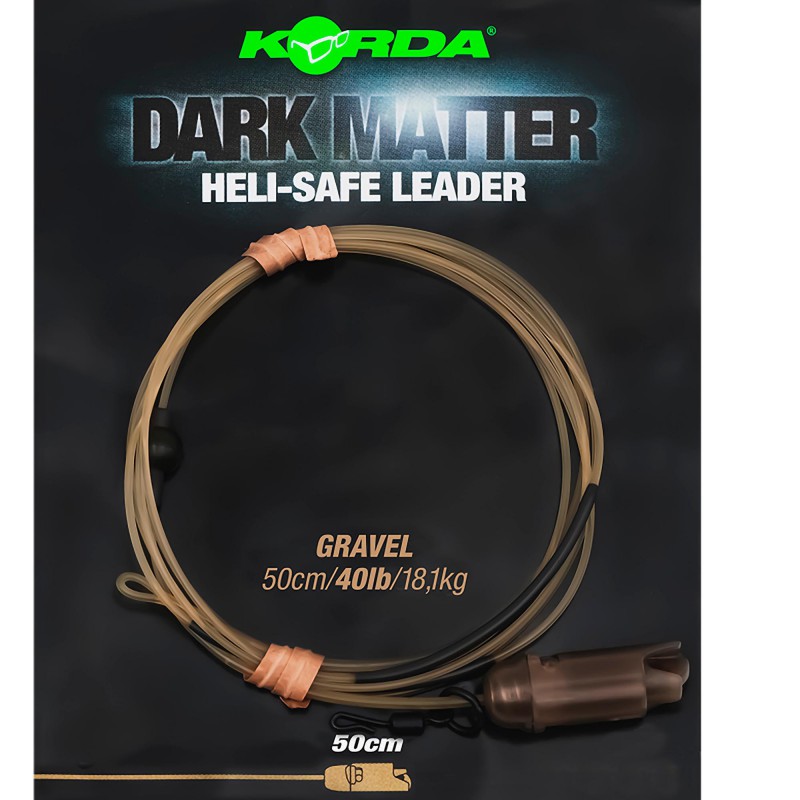 Zestaw Helikopterowy Korda Dark Matter Leader Heli Safe Gravel 40lb 50cm