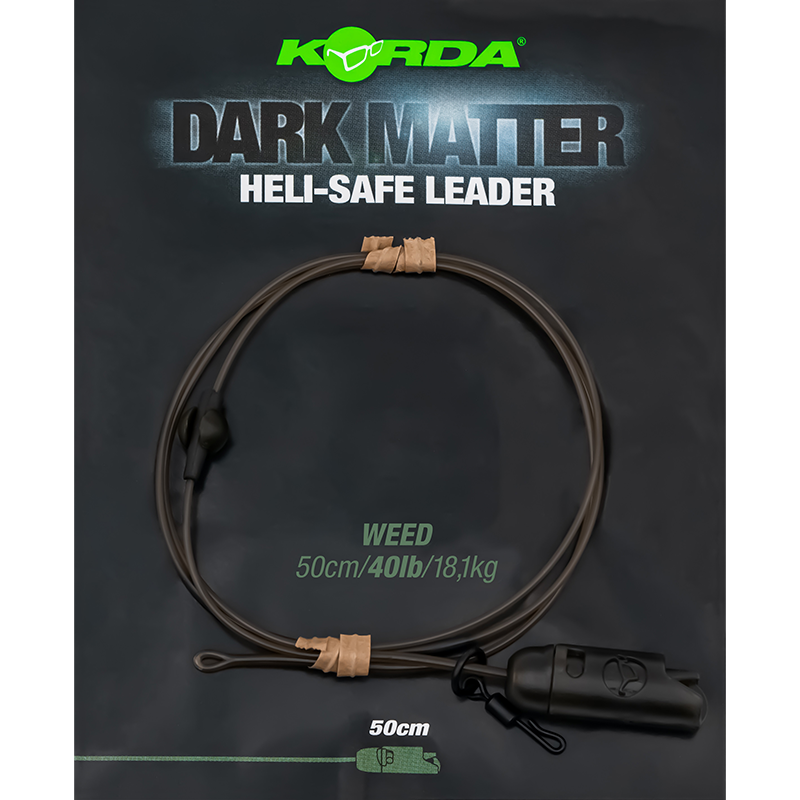 Zestaw Korda Dark Matter Leader QC Hybrid Clip Weed 1m