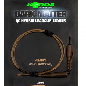 Zestaw Korda Dark Matter Leader QC Hybrid Clip Gravel 50cm