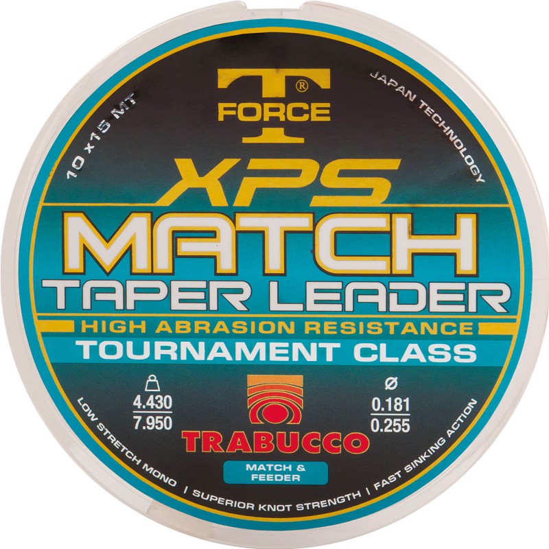 Żyłka Trabucco Xps Match Taper Leader 0,203/0,327mm 10x15m