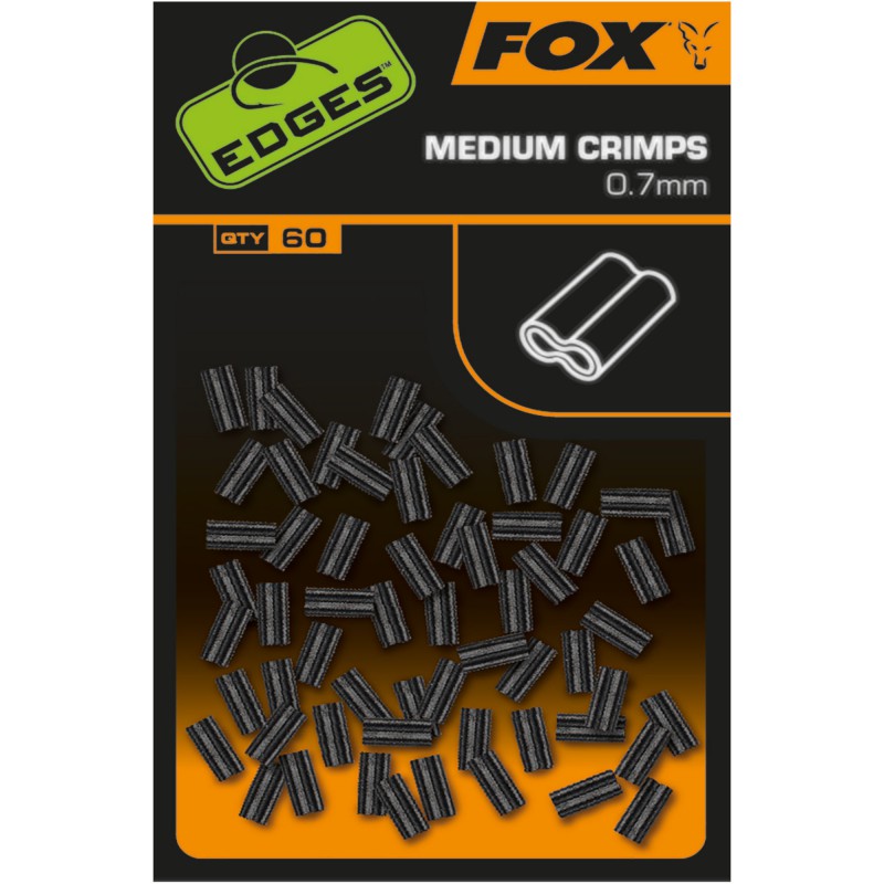 Zaciski Fox Edges Crimps Medium 0,7mm (60szt.)