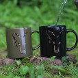 Kubek Fox Black & Camo Head Ceramic Mug