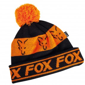 Czapka Fox Black/Orange - Lined Bobble Hat