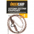 Gotowy Zestaw Karpiowy Under Carp Z Leadcorem I Mocnym Klipsem 45lb 100cm Brązowy