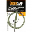 Gotowy Zestaw Karpiowy Under Carp Z Leadcorem I Mocnym Klipsem 45lb 100cm Zielony