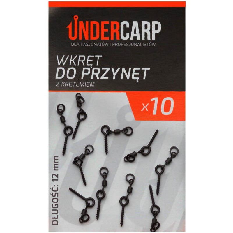 Wkręt Do Przynęt Under Carp Z Krętlikiem 12mm