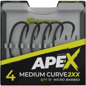 Haczyki RidgeMonkey Ape-X Medium Curve Barbed - 4