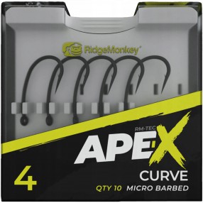 Haczyki RidgeMonkey Ape-X Curve Barbed - 6