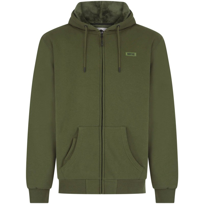 Bluza Navitas Sherpa Zip Hoody Green - L