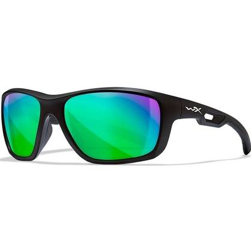 Okulary Wiley X ASPECT Pol Emerald Mirror Matte Black Frame