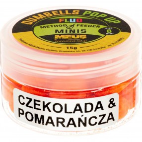 Dumbells Meus Meus Fluo Pop Up 8mm Czekolada & Pomarańcza MINIS