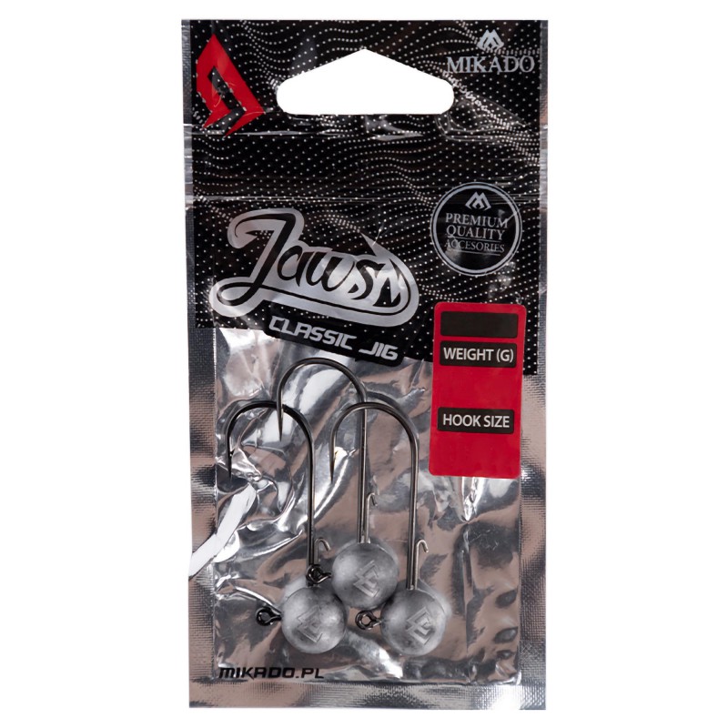 Główka Mikado Jigowa Jaws Classic 10g - 2/0 Bn Op.3szt