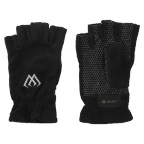 Rękawiczki Polarowe Mikado Bez Palców Rozm. XL - Czarno Szary