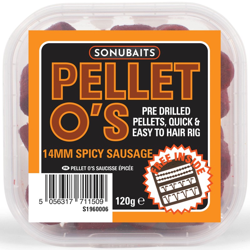 Pellet Sonubaits O'S - Spicy Sausage 14mm 120g