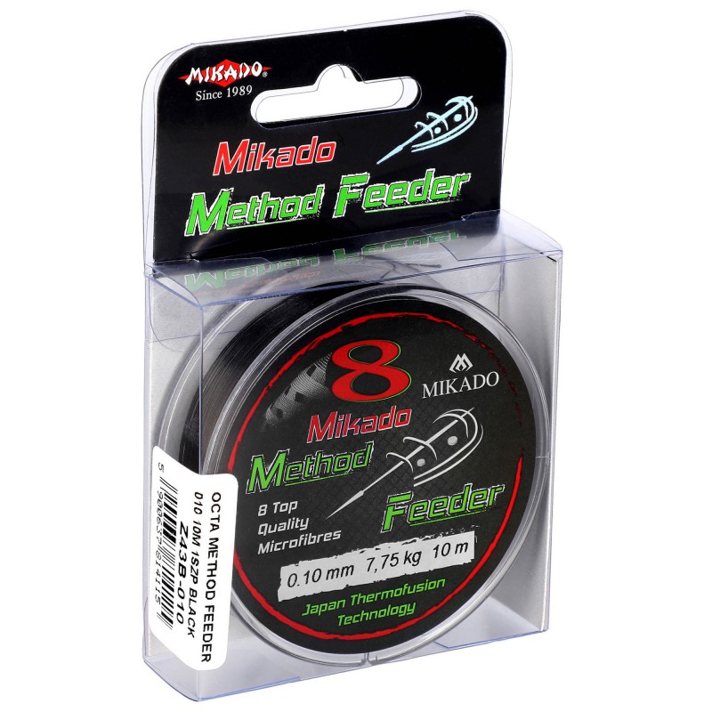 Plecionka Mikado Octa Method Feeder - 0.14mm/10.15kg/10m Czarna