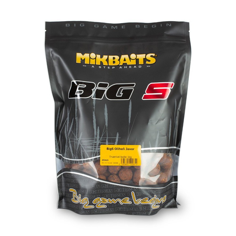 Kulki zanętowe MikBaits BiG boilies 1kg - BigS Squid Syrop Klonowy 20mm