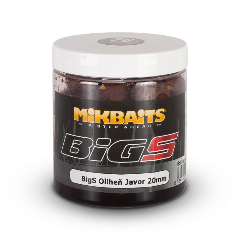 Kulki haczykowe w dipie MikBaits BiG boilies in dip 250ml - BigS Squid Syrop Klonowy 20mm 