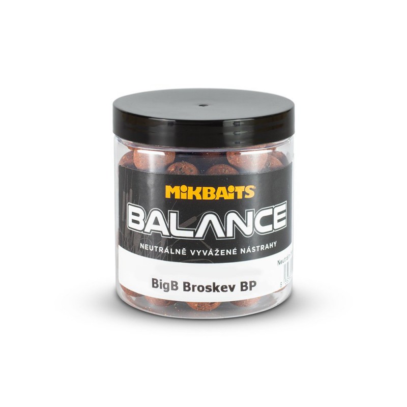 Kulki zbalansowane MikBaits BiG boilies Balance 250ml - BigB Brzoskwinia-Czarny Pieprz 20mm 