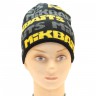 Czapka Mikbaits Mikbaits Clothing - Knitted Cap Black/Grey/Yellow