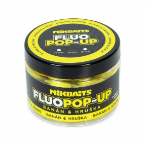 Kulki MikBaits Pop-up fluo boilies 150ml - Banan-Gruszka 14mm 