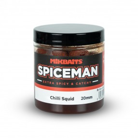 Kulki haczykowe w dipie MikBaits Spiceman boilies in dip 250ml - Chili/Squid 20mm