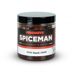 Kulki haczykowe w dipie MikBaits Spiceman boilies in dip 250ml - Chili/Squid 24mm