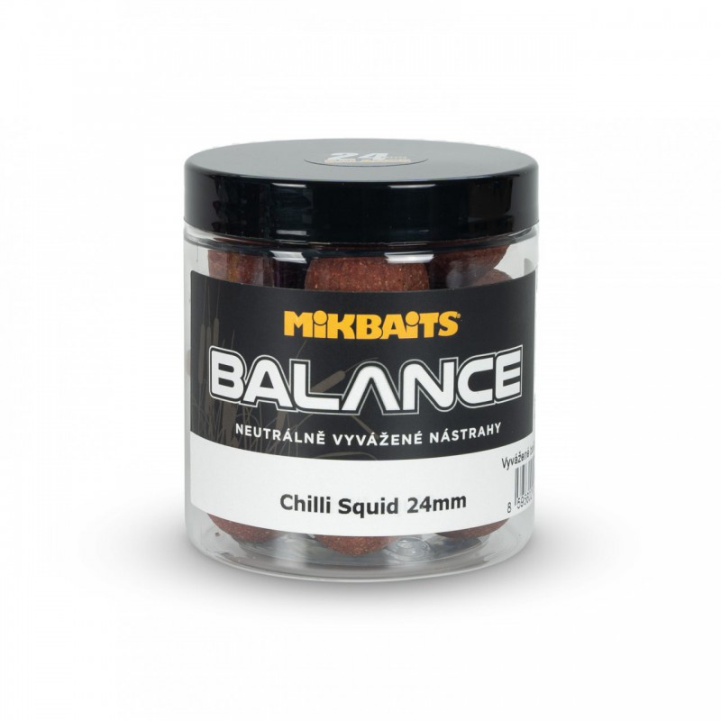 Kulki zbalansowane MikBaits Spiceman boilies Balance 250ml - Chili/Squid 24mm