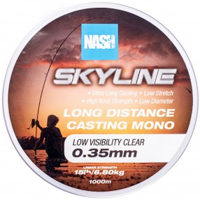 Żyłka Nash Skyline Mono Low Visibility Clear 15lb/0.35mm 1000m