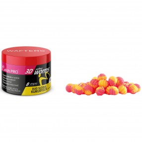 Wafters MatchPro 3D Worms Duo Sweetcorn 8mm 20g
