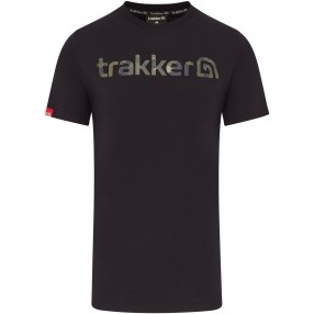 Koszulka Trakker CR Logo T-Shirt Black Camo - Small