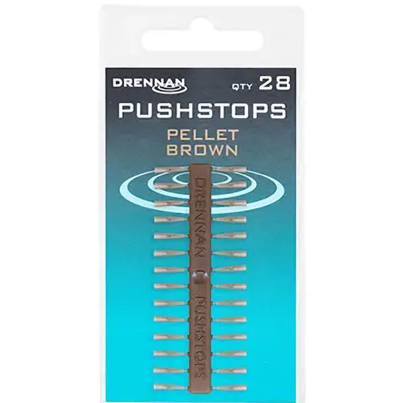 Stopery Drennan Pushstops - Pellet Brown