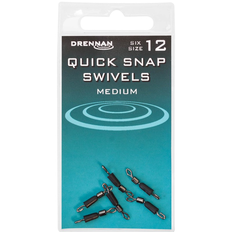 Łączniki Drennan Quick Snap Swivels - 12 Medium