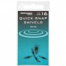 Łączniki Drennan Quick Snap Swivels - 16 Small