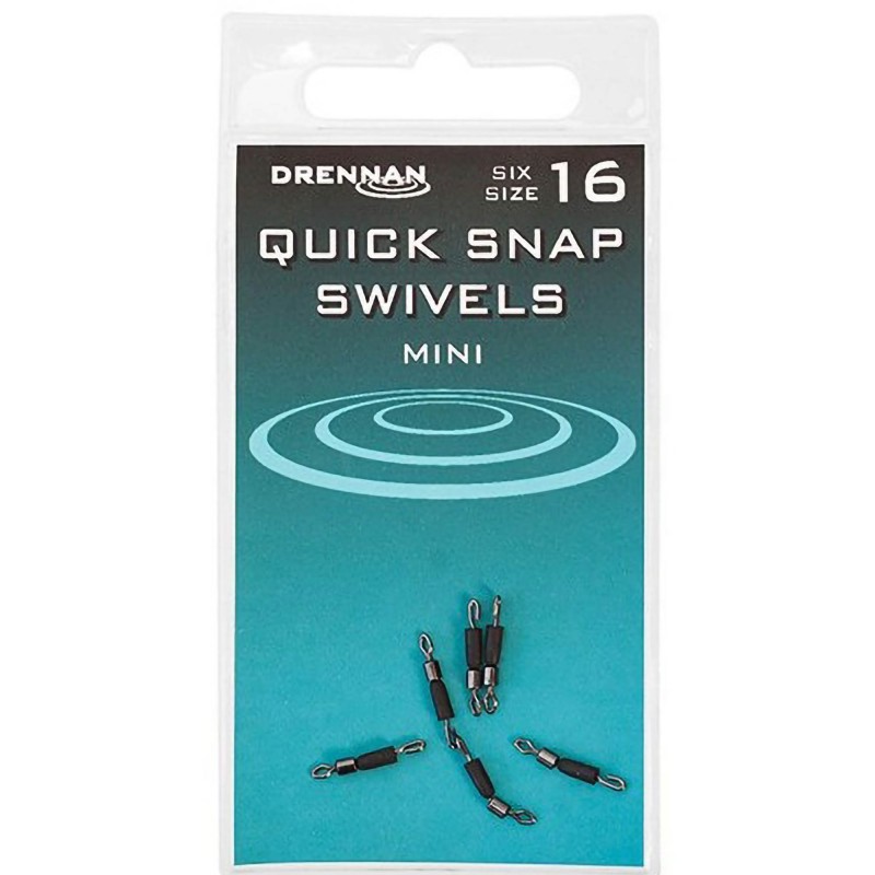 Łączniki Drennan Quick Snap Swivels - 16 Small