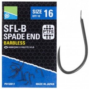 Haczyki Preston SFL-B Barbless Spade End - 16