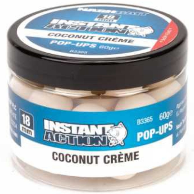 Kulki Nash Instant Action Coconut Cream Pop Ups 12mm