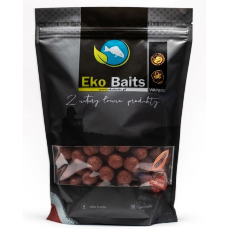 Kulki Zanętowe Eko Baits seria Brown Truskawka 16 mm 900g