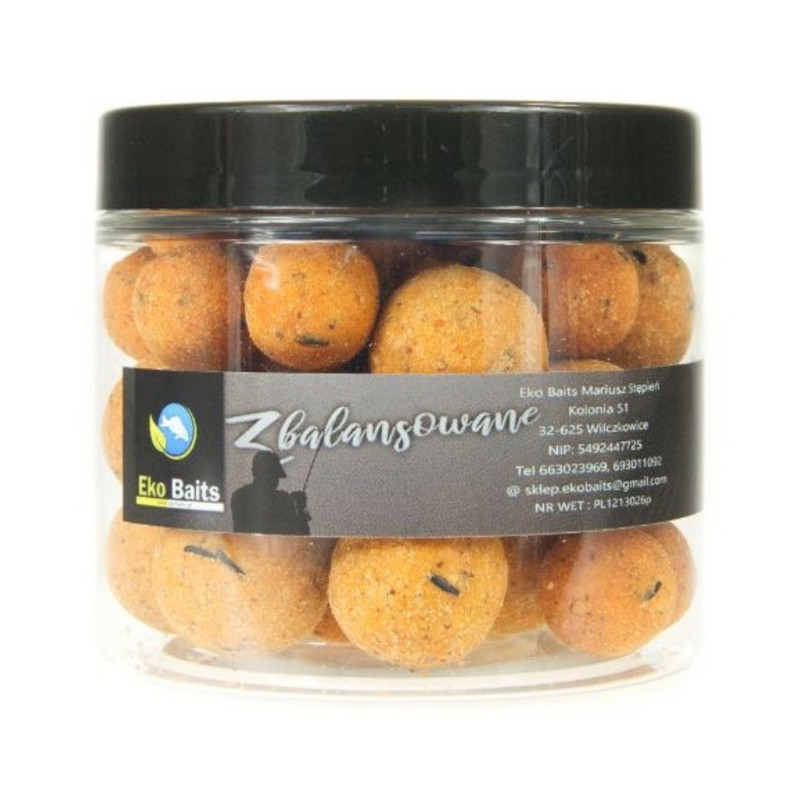 Kulki Zbalansowane Eko Baits Secret Krill mix 15/20mm (słoiczek 200 ml) 