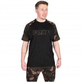 Koszulka Fox Black/Camo Outline T - XL