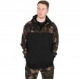 Bluza Fox Lw Black/Camo Split Zip Hoody - XL