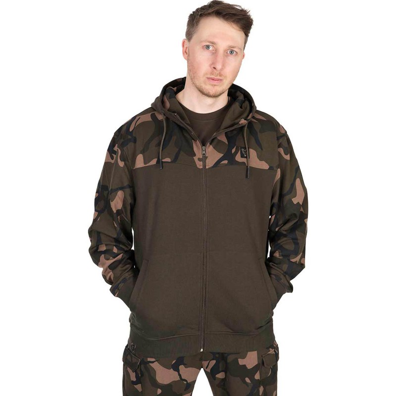 Bluza Fox Lw Khaki/Camo Split Zip Hoody - S