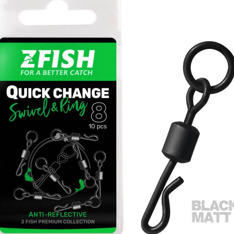 Krętliki Zfish Quick Change Swivel With Ring - 8 