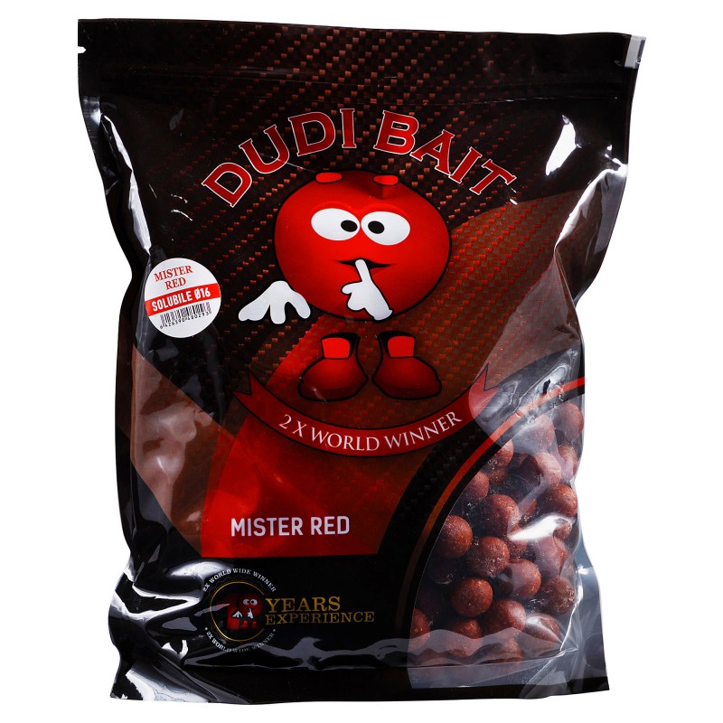 Kulki Zanętowe Dudi Bait Mister Red Super Hot Szybko Pracujące 16mm 1kg