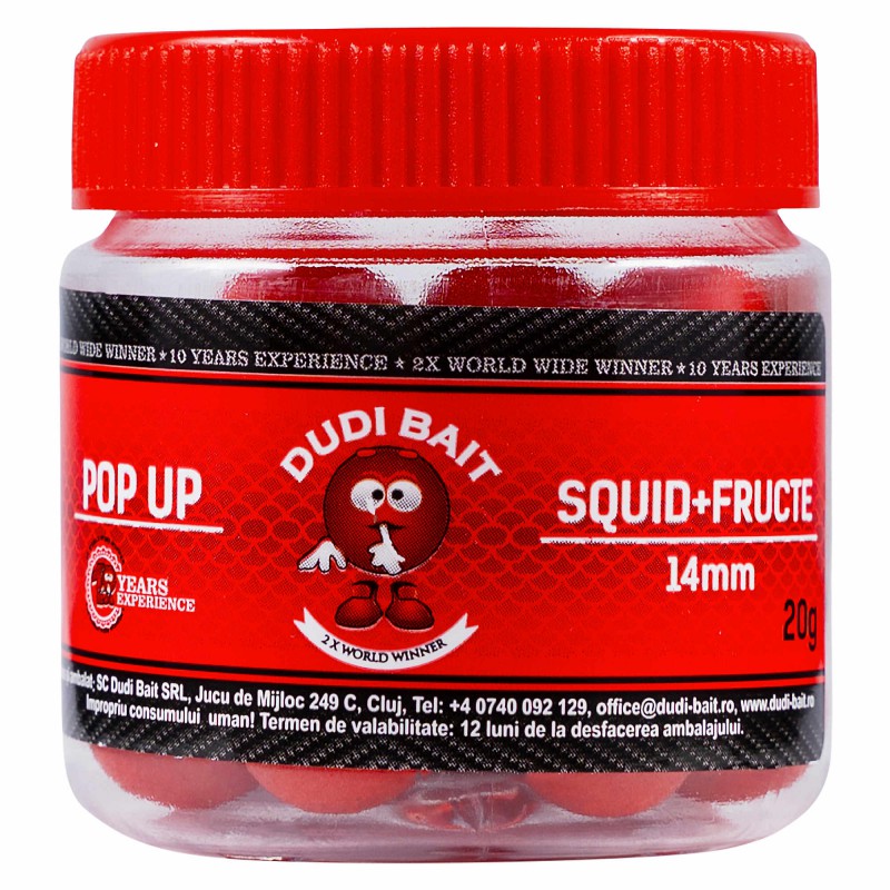 Kulki Dudi Bait Pop Up Squid-Fruits 14mm 20g